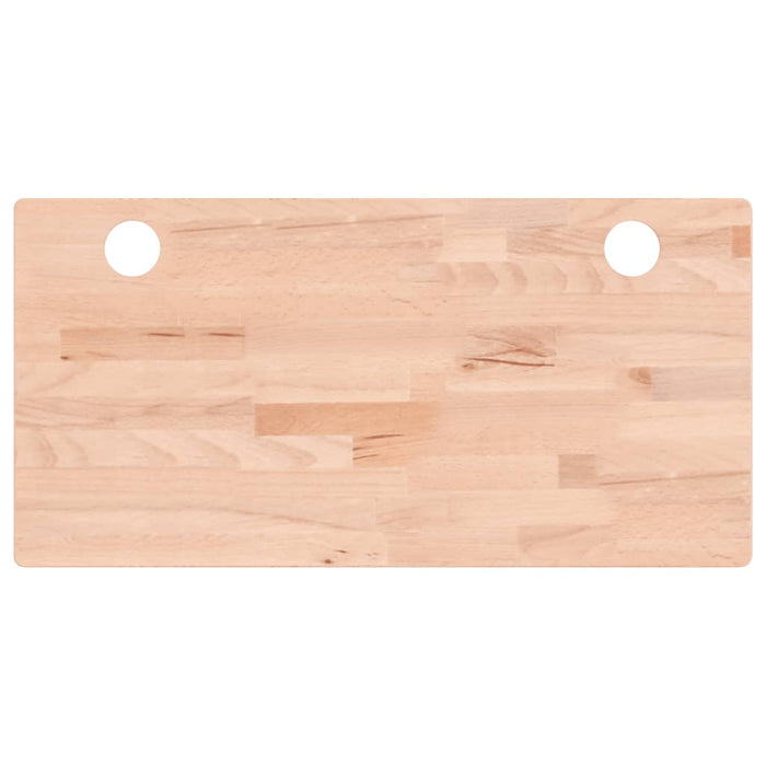 Piano Scrivania 80x40x4 cm in Legno Massello di Faggio 356073