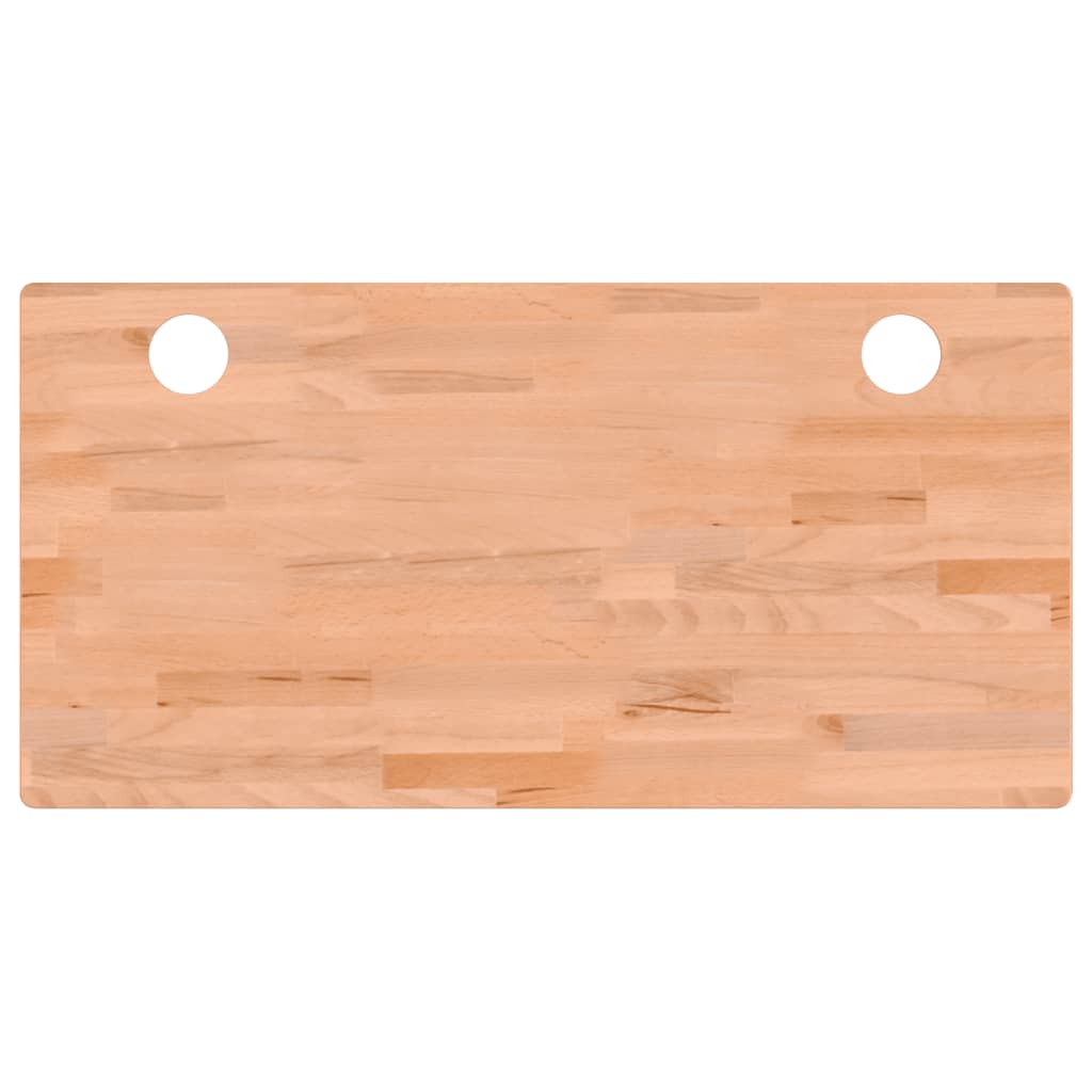 Piano per Scrivania 110x55x1,5 cm in Legno Massello di Faggio 356080