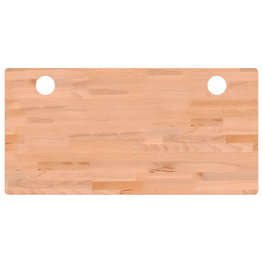 Piano per Scrivania 110x55x1,5 cm in Legno Massello di Faggio 356080