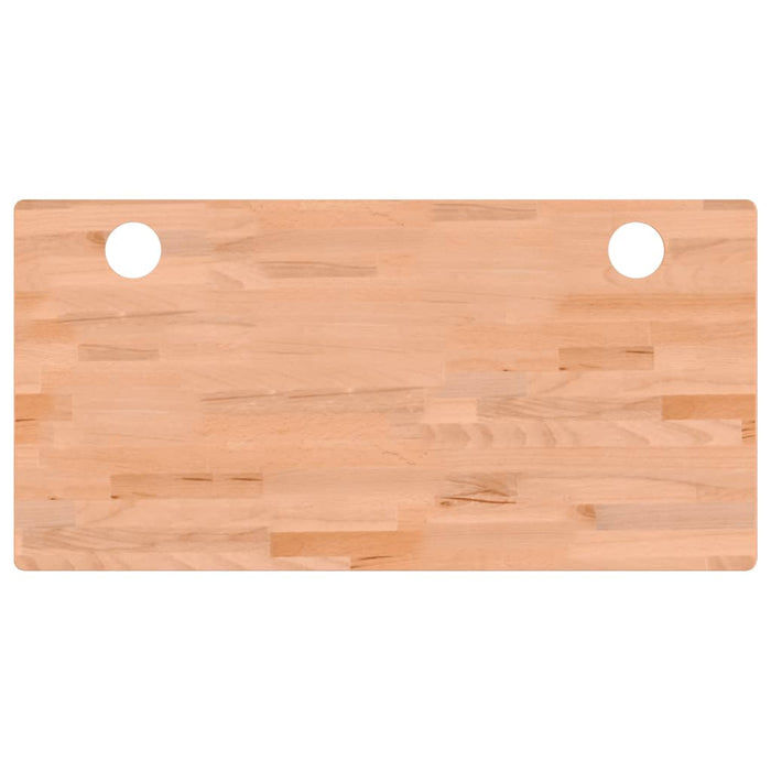 Piano per Scrivania 110x55x1,5 cm in Legno Massello di Faggio 356080