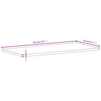 Piano Scrivania-Piano Tavolo-Top della scrivania 115x55x2,5 cm in Legno Massello di Faggio