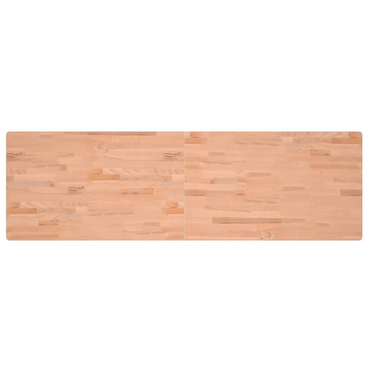 Piano Scrivania 180x55x2,5 cm in Legno Massello di Faggio 356096