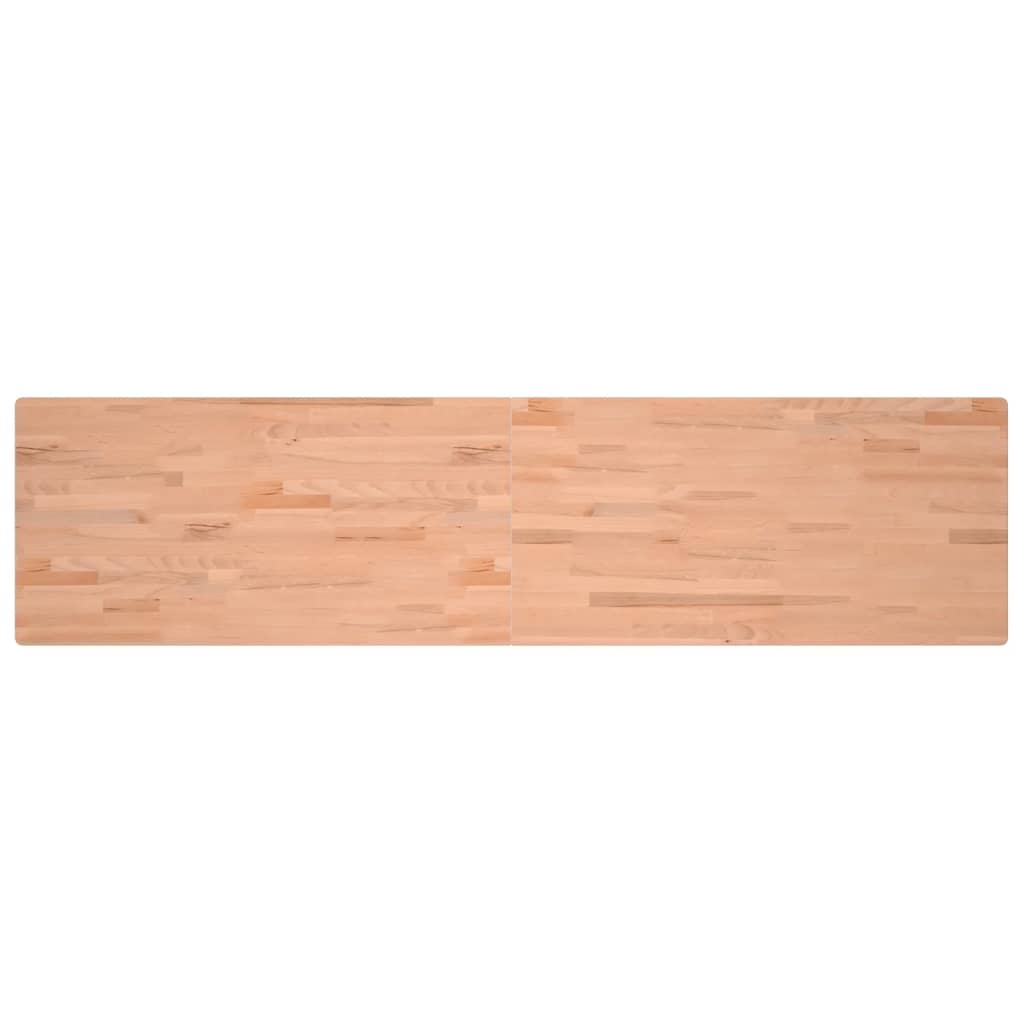 Piano Scrivania 220x55x2,5 cm in Legno Massello di Faggio 356098