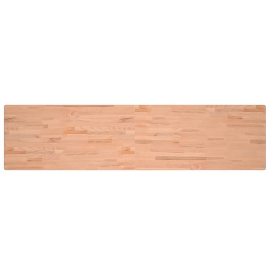 Piano Scrivania 220x55x2,5 cm in Legno Massello di Faggio 356098