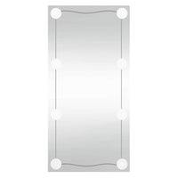 Specchio da Parete con Luci LED 30x60 cm Vetro Rettangolare