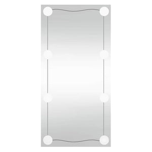 Specchio da Parete con Luci LED-Specchio a Muro-Specchio Decorativo 30x60 cm Vetro Rettangolare