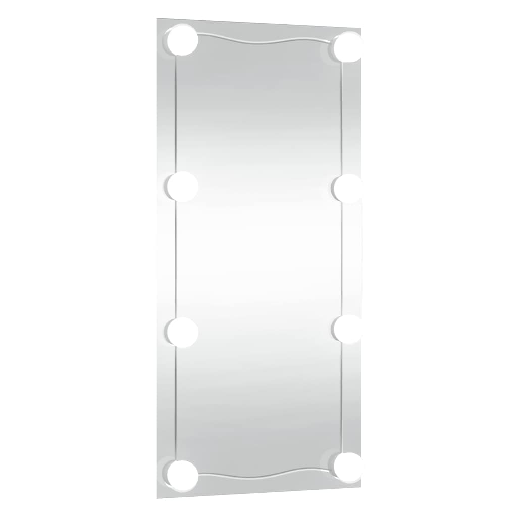 Specchio da Parete con Luci LED 30x60 cm Vetro Rettangolare 3189149