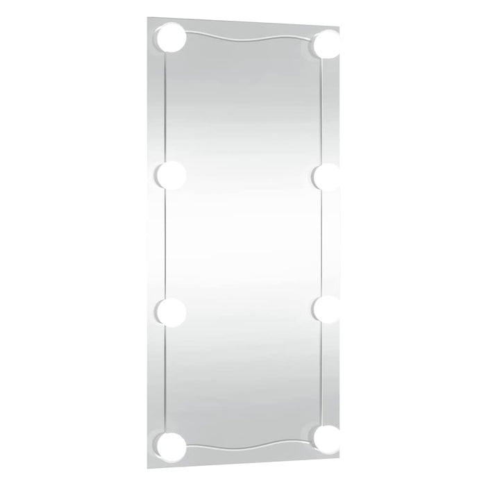 Specchio da Parete con Luci LED 30x60 cm Vetro Rettangolare