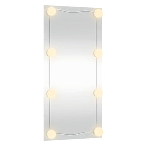 Specchio da Parete con Luci LED 30x60 cm Vetro Rettangolare 3189149