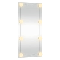 Specchio da Parete con Luci LED 30x60 cm Vetro Rettangolare