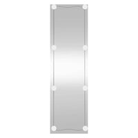 Specchio da Parete con Luci LED 30x100 cm Vetro Rettangolarecod mxl 114597