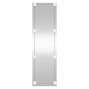 Specchio da Parete con Luci LED-Specchio a Muro-Specchio Decorativo 30x100 cm Vetro Rettangolare