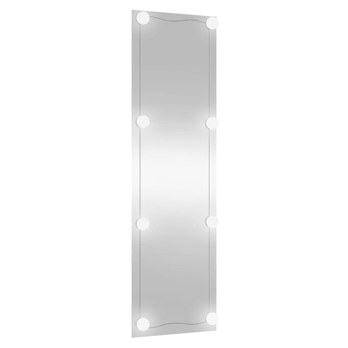 Specchio da Parete con Luci LED 30x100 cm Vetro Rettangolare 3189151