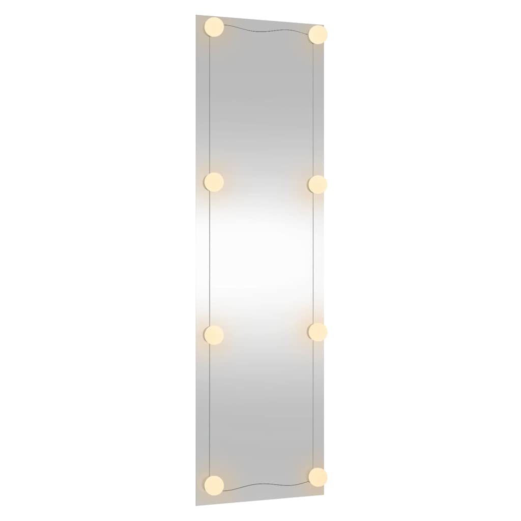 Specchio da Parete con Luci LED 30x100 cm Vetro Rettangolare 3189151