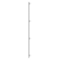 Specchio da Parete con Luci LED-Specchio a Muro-Specchio Decorativo 30x100 cm Vetro Rettangolare