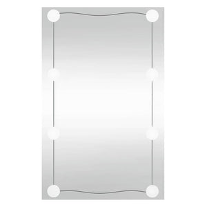 Specchio da Parete con Luci LED 40x60 cm Vetro Rettangolare 3189152