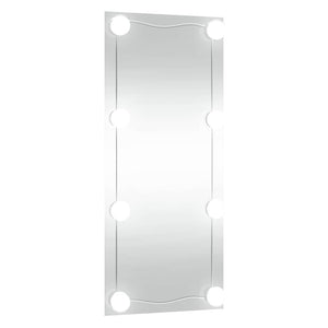 Specchio da Parete con Luci LED 40x80 cm Vetro Rettangolare 3189153