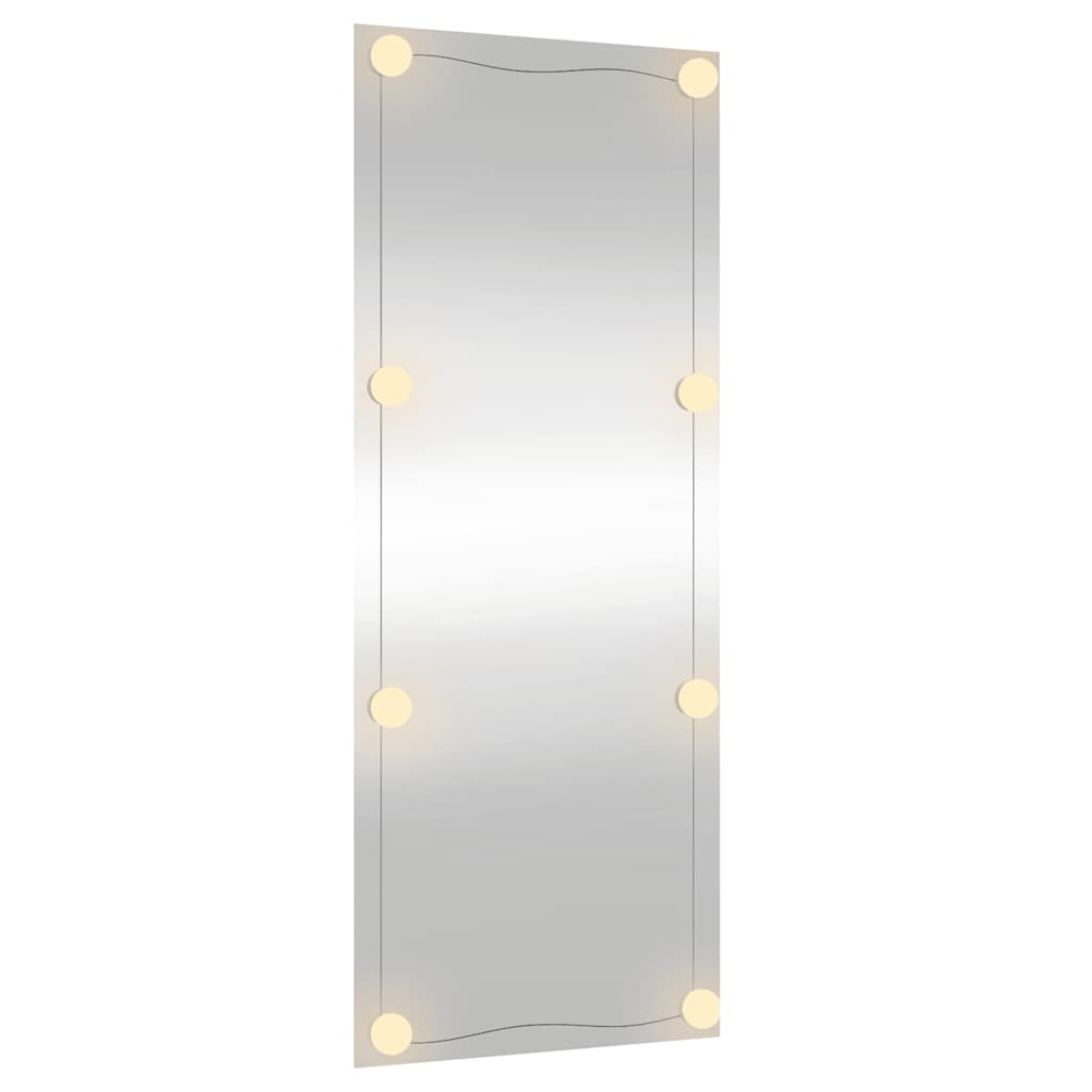 Specchio da Parete con Luci LED-Specchio a Muro-Specchio Decorativo 40x100 cm Vetro Rettangolare