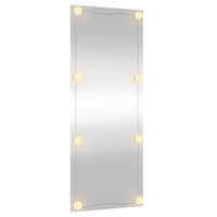 Specchio da Parete con Luci LED-Specchio a Muro-Specchio Decorativo 40x100 cm Vetro Rettangolare