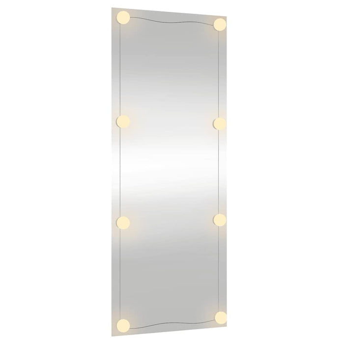 Specchio da Parete con Luci LED-Specchio a Muro-Specchio Decorativo 40x100 cm Vetro Rettangolare