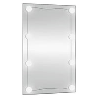 Specchio da Parete con Luci LED 50x80 cm Vetro Rettangolare 3189156