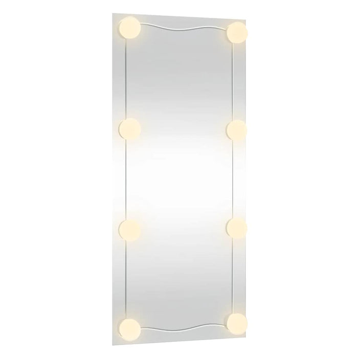 Specchio da Parete con Luci LED 50x100 cm Vetro Rettangolare 3189157