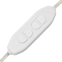 Specchio da Parete con Luci LED-Specchio a Muro-Specchio Decorativo 25x60 cm Vetro Ovale