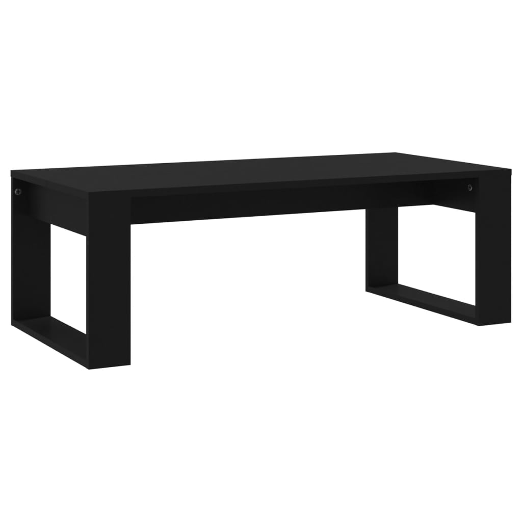 Tavolino da Salotto-Tavolino da soggiorno Nero 102x50x35 cm in Legno Multistrato