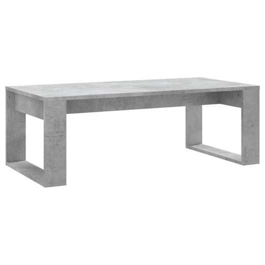 Tavolino Salotto Grigio Cemento 102x50x35 cm Legno Multistrato 823362