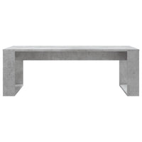 Tavolino Salotto Grigio Cemento 102x50x35 cm Legno Multistrato 823362