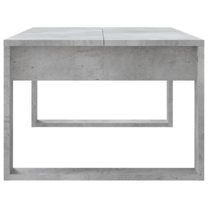 Tavolino Salotto Grigio Cemento 102x50x35 cm Legno Multistrato 823362