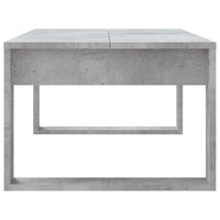 Tavolino Salotto Grigio Cemento 102x50x35 cm Legno Multistrato 823362