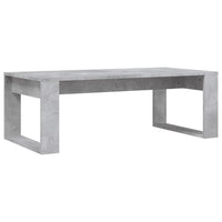 Tavolino Salotto Grigio Cemento 102x50x35 cm Legno Multistrato 823362
