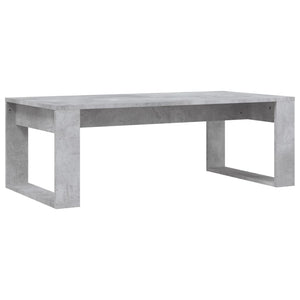 Tavolino Salotto Grigio Cemento 102x50x35 cm Legno Multistrato 823362