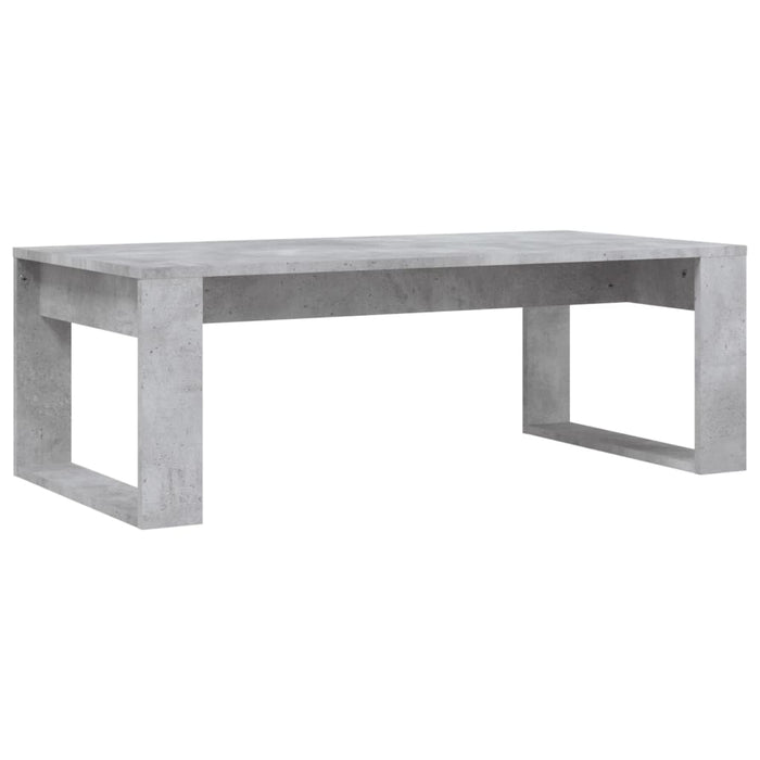 Tavolino Salotto Grigio Cemento 102x50x35 cm Legno Multistrato 823362