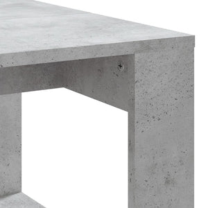 Tavolino Salotto Grigio Cemento 102x50x35 cm Legno Multistrato 823362