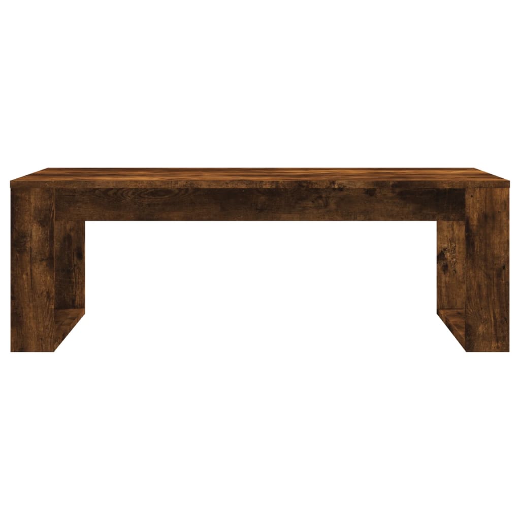 Tavolino da Salotto Rovere Fumo 102x50x35 cm Legno Multistrato 823363