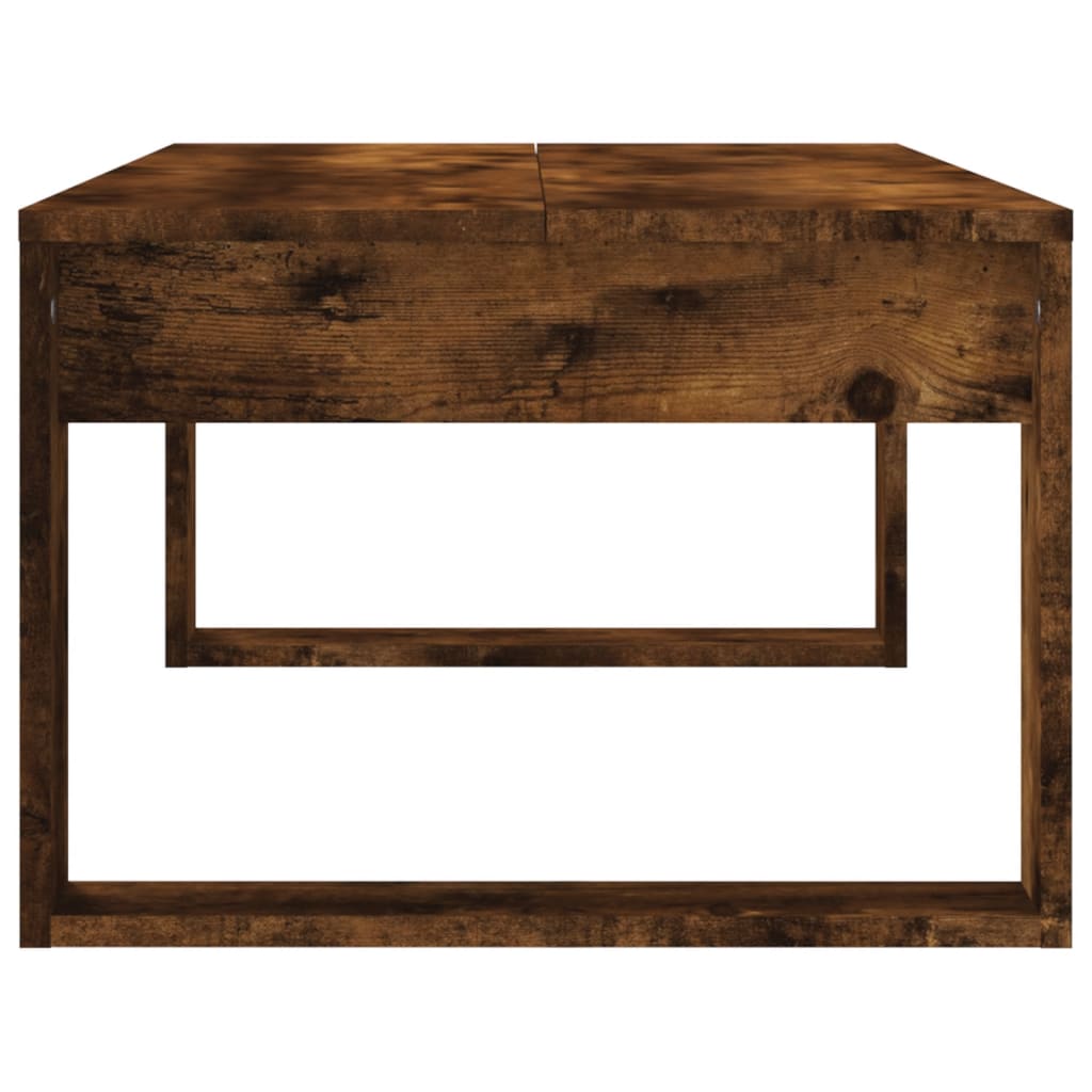Tavolino da Salotto Rovere Fumo 102x50x35 cm Legno Multistrato 823363