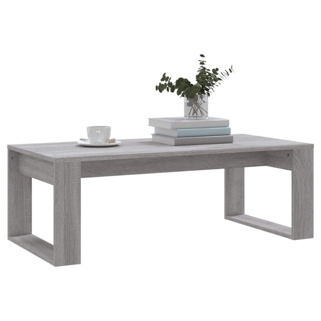 Tavolino da Salotto Grigio Sonoma 102x50x35cm Legno Multistrato 823364
