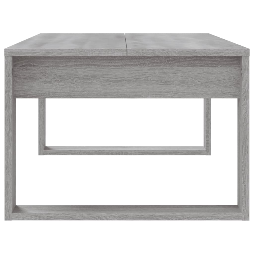 Tavolino da Salotto Grigio Sonoma 102x50x35cm Legno Multistrato