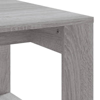 Tavolino da Salotto Grigio Sonoma 102x50x35cm Legno Multistrato