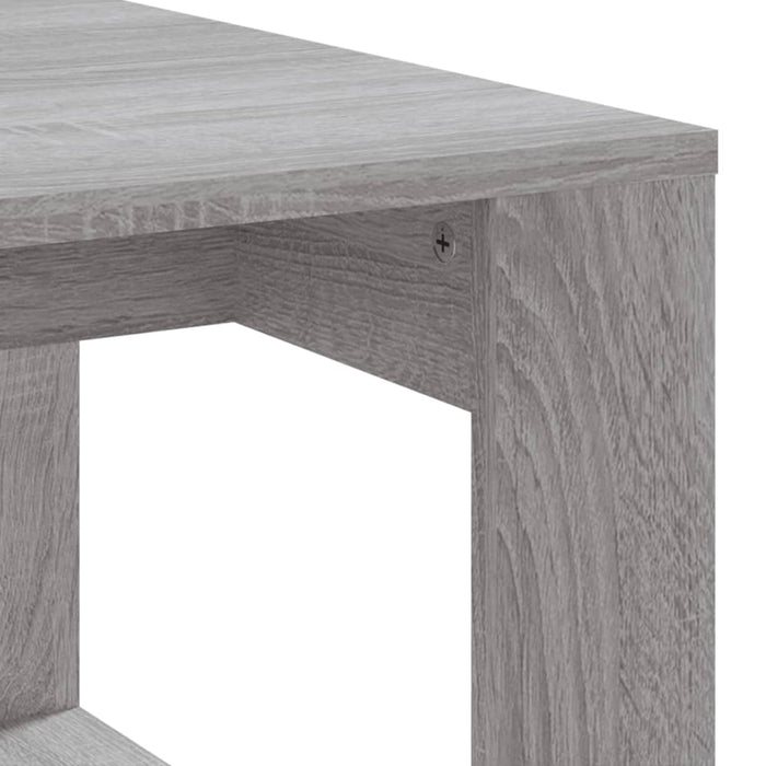 Tavolino da Salotto Grigio Sonoma 102x50x35cm Legno Multistrato