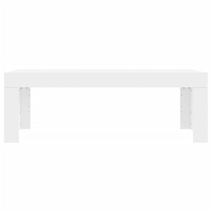Tavolino da Salotto Bianco 102x50x36 cm in Legno Multistrato 823366
