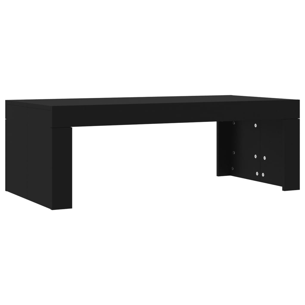 Tavolino da Salotto Nero 102x50x36 cm in Legno Multistrato 823367