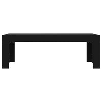 Tavolino da Salotto Nero 102x50x36 cm in Legno Multistrato 823367