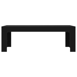 Tavolino da Salotto Nero 102x50x36 cm in Legno Multistrato 823367