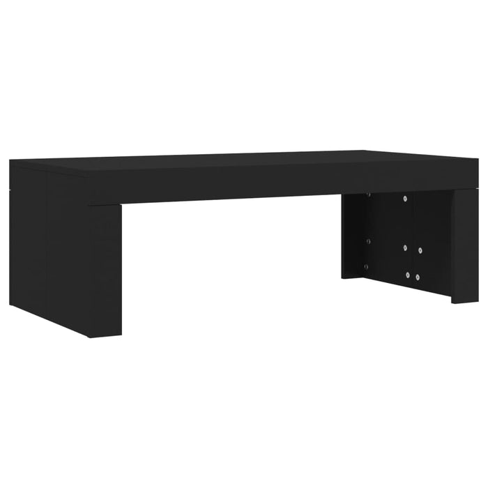 Tavolino da Salotto Nero 102x50x36 cm in Legno Multistrato 823367