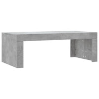 Tavolino Salotto Grigio Cemento 102x50x36 cm Legno Multistrato 823370