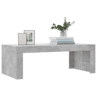 Tavolino Salotto Grigio Cemento 102x50x36 cm Legno Multistrato 823370