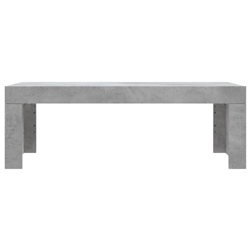 Tavolino Salotto Grigio Cemento 102x50x36 cm Legno Multistrato 823370